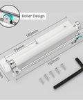 Aluminum Alloy Adjustable Door Closer 50 Kg Automatic Pulley Silent Soft Close with roller design and mounting hardware