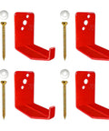 4 Pack Fire Extinguisher Wall Mount Kit With Heavy Duty Bracket And Hook No Fuss Securely Mount Standard Fire Extinguishers In Any Spot Rust Resistant Iron Mounts Easy Install With Screws And Washers Included