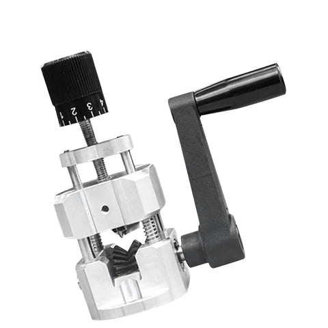 Jeanoko Wire Stripper Machine Manual Hand Crank Electrician Tool Lightweight Aluminum Alloy Cable Cutter for Car Wiring Home Repair with ergonomic handle.