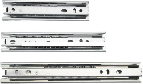 Full Extension Drawer Slides For Smooth Quiet Gliding Two Piece Set Pro Grade Heavy Duty Metal Runners With Corrosion Resistant Finish