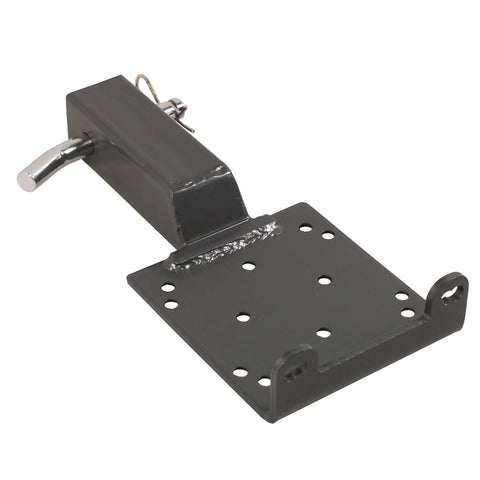 Universal 2 Inch Receiver Hitch Winch Mount For ATV UTV Black Beefy Heavy Duty Powder Coated Steel Pre Drilled For 2 And 4 Bolt Winches