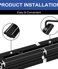 Product installation of 12 Pack 2020 Straight Connector Corner Bracket Joint Plates For 8020 Aluminum Extrusion, showing assembly details.