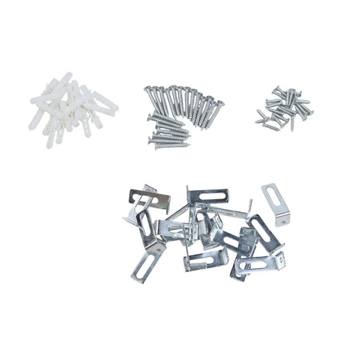Wall Mounting Kit For Whiteboards With 20 Angle Brackets Expansion Tubes And Screws For Secure Wall Hanging Of Boards Office Use
