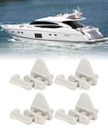 Rock Solid Abs Pontoon Boat Gate Latch Kit Heavy Duty Square Frame Latches For Left And Right Hinged Doors Universal Fit For 1 To 1.25 Inch Yacht Rv Marine Frames with white latches near luxury boat