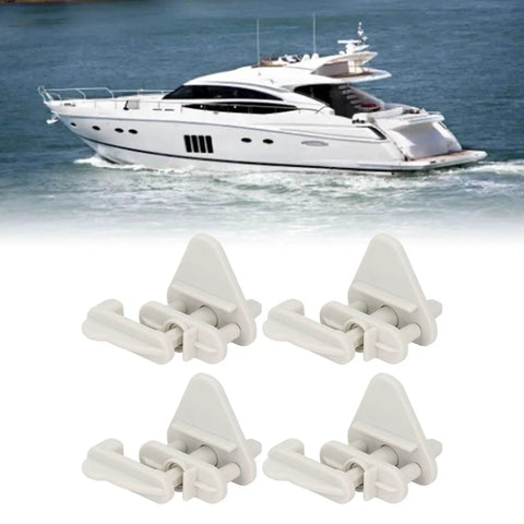 Rock Solid Abs Pontoon Boat Gate Latch Kit Heavy Duty Square Frame Latches For Left And Right Hinged Doors Universal Fit For 1 To 1.25 Inch Yacht Rv Marine Frames with white latches near luxury boat