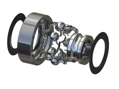 Exploded view of Honda CR80 CR85 Rear Wheel Bearing Kit With OEM-Quality Bearings And Seals For 1996-2007 Models, showing components
