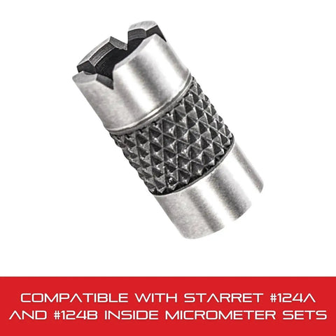 Heavy Duty Half Inch Inside Diameter Gage For Series 124 A And B Inside Micrometer with textured surface design.