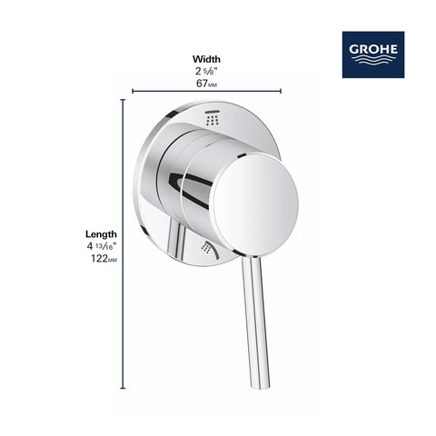 2 Way Diverter Trim In Brushed Nickel Infinity Finish With Metal Lever Handle And Wall Escutcheon For Shower Head And Hand Shower Scratch And Tarnish Resistant StarLight Finish Compatible With 2 Way Diverter Rough In Valves 29 900 29 901