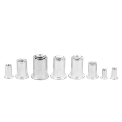 Heavy Duty 175 PC Aluminum Rivet Nut Assortment Kit With Snap Install Tool For Mechanic Shops Furniture Assemblage And Equipment Repair Tasks That Lock In A Bulletproof Thread Every Time Zero Hassle Required