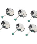Six Pack Quartz Watch Movement Repair Kit with metal clock mechanism parts for DIY watchmaking and replacement, shown close-up