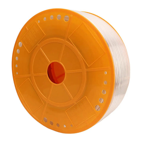 Badass Heavy Duty Air Compressor Hose Made From Ultra Lightweight PU Material Hella Flexible And Rugged For All Weather Conditions Perfect For Construction Sites And Pneumatic Tools At 656 Feet Long on a spool.