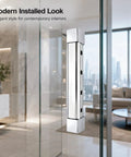 Beefy Industrial Zinc Alloy Freezer Door Hinge Rock Solid Concealed Cover For Walk In Coolers Built Damn Tough For Kitchen Gear And Commercial Fridges, modern installed look with sleek design.
