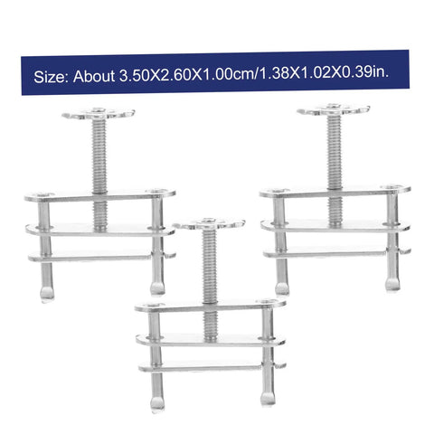 Adjustable Screw Compressor Hose Clamp Set, 20 Pack, displaying three metal clamps with screws, 3.50X2.60X1.00 cm size.