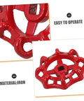 Two Pack Cast Iron Handwheel For Water Valve Handles And RV Waste Valve Kits Spigot Replacement Outdoor Faucet