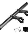 Bike Handlebar Extender 11.8 Inch Aluminum Alloy Bracket Expands Cockpit Space with clamps and mounting accessories shown