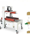 Automatic Carton Sealer With Size Adjustment For Heavy-Duty Shipping, No-Nonsense Box Sealing Machine With Adjustable Width, Tape Apply And Cut Function, Perfect For Commercial Packaging Lines, wheeled carton sealer