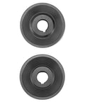 Top view of V Belt Pulley 1 Inch Bore Cast Iron Single Groove 3.95 Inch Outer Diameter High Wear And Galling Resistance