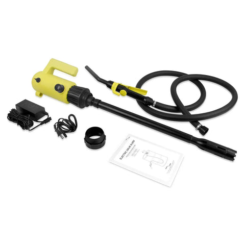 Built Tough Electric Def Drum Pump designed for smooth sailing up to 4.2 GPM with 12V power and telescopic suction tube.