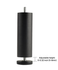 Level Up Your Space With These Legit 4 Pack Cylinder Furniture Legs Featuring A Secure M8 Screw Base For Dressers Beds And Coffee Tables Solid Aluminum Support Feet. Black adjustable cylinder leg with M8 screw.