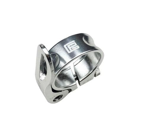 Lightweight Aluminum Bicycle Quick Release Seat Post Clamp 28.6mm 31.8mm 34.9mm Hollow Design Color Anodized Silver