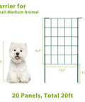 20ft Green Garden Fence Panels For Dogs And Small Animals next to small dog