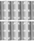 Sturdy Stainless Steel Corner Brackets Set Heavy Duty L Shaped 90 Degree Angle Braces 8 Pack For Reinforcing Furniture Joints And Wood Shelves Built For DIY Projects And Long Lasting Support, displayed in two rows of four