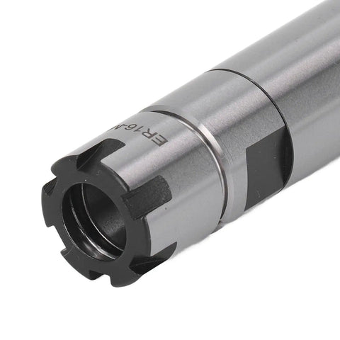 Close-up of Premium Cemented Carbide Collet Chuck Holder for CNC Machines with a ground bore and smooth threads.