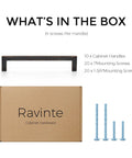 Solid 5 Inch Center To Center Slim Square Bar Drawer Handles With Oil Rubbed Bronze Finish Pack Of 10 With Screws Box Contents
