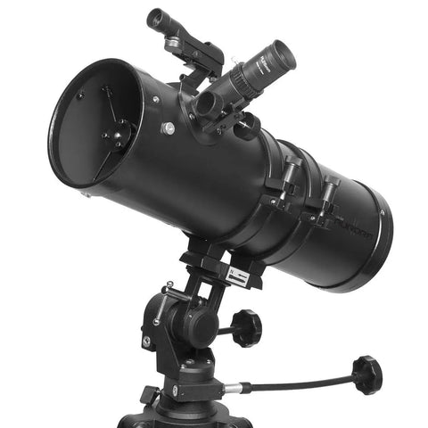 114mm Aperture Telescope With Slow Motion AZ Mount In Flat Black Finish Aurora Ii Reflector Delivers Big Light Gathering Performance