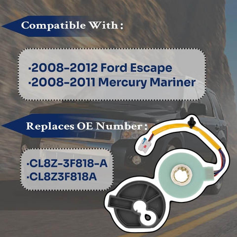 Steering Torque Sensor Replacement for Ford Escape and Mercury Mariner 2008-2012 Direct Fit with Alignment Tool OE CL8Z-3F818-A CL8Z3F818A displayed.
