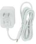 Replacement Power Cord For Rest Sound Machine Night Light 5V 1A Barrel Plug 5ft White AC Adapter Cable with plug and coiled cord