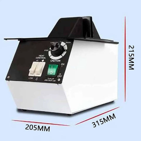 Quick Fix Optical Frame Heater For Resin And Plastic Eyeglasses, 1500W adjustable heater with controls, 205MM x 215MM x 315MM.
