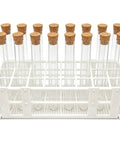 All In One 21 Piece Plastic Test Tubes Kit With Corks And Stand 10Ml Tubes For Bath Salts Party Favors DIY Crafts And Spice Storage