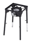 Single Burner Outdoor Propane Gas Stove 100,000 BTU LPG Camping Cooker With Tall Stand And PSI Regulator, Heavy Duty Carbon Steel Outdoor Stove