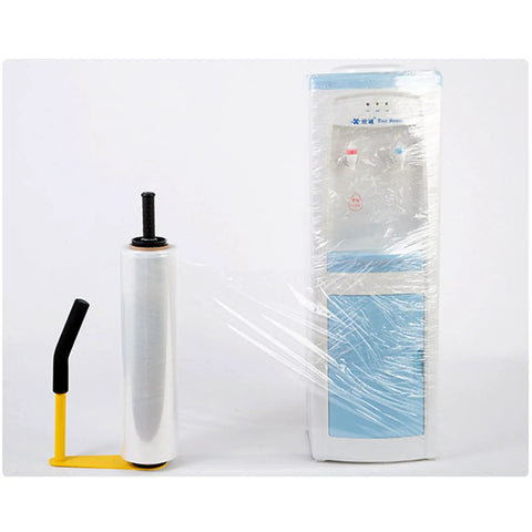 Solid Workhorse Handheld Stretch Film Dispenser With Adjustable Roll Height And Quick Tension Dial For Pallet Wrapping Manual Packing Gun For Shipping Cartons And Warehouse Crew