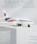 Malaysia 1/400 Scale Airplane Model Kit, Alloy Body With Plastic Base, No Assembly Required, Highly Detailed Display