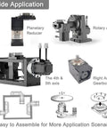 Hollow Rotary Actuator With Crazy Accurate Hollow Rotating Platform And Rotary Positioners Fits Nema 34 Stepper Motor diagrams and parts