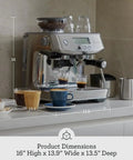 Barista Pro Espresso Machine With Built In Grinder And 4 Keys Formula Delivers Cafe Quality Espresso At Home In Under One Minute