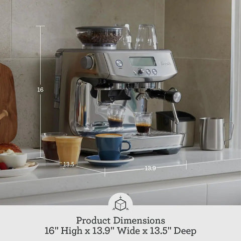 Barista Pro Espresso Machine With Built In Grinder And 4 Keys Formula Delivers Cafe Quality Espresso At Home In Under One Minute