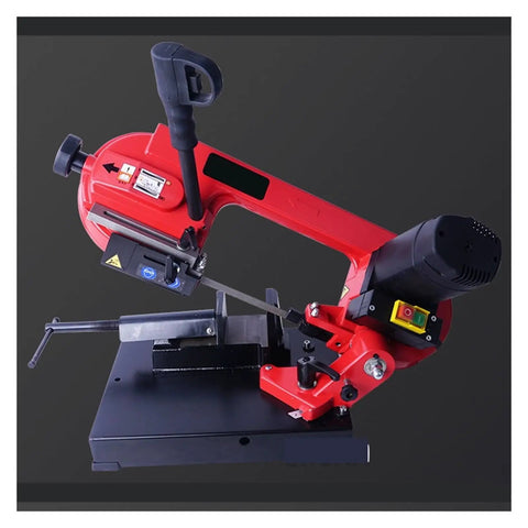 Heavy Duty Horizontal Metal Band Saw Machine packed with a beefy 600 Watt motor for fast steel cutting in workshops.