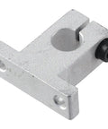 SK10 Linear Rail Kit With 10mm Shaft Support And Aluminum Frame Polished Rod Holder For Smooth Movement And High Precision Vertical Axis Guidance In CNC Machines And 3D Printers For DIY Makers silver aluminum shaft support block with 10mm bore and side screw