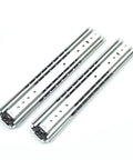Heavy Duty Full Extension Drawer Slides Featuring Triple Ball Bearing Rails, 800 Millimeter Steel Tracks for tool storage.