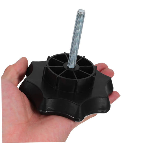 Person holding Heavy Duty Spare Tire Hold Screw High Strength Wheel Mounting Bolt for Secure Tire Clamp and Easy Installation