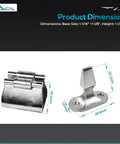 Door Stopper Catch And Holder Heavy Duty Marine Grade Stainless Steel Rust Resistant Ideal For Boats And RVs Marine Use