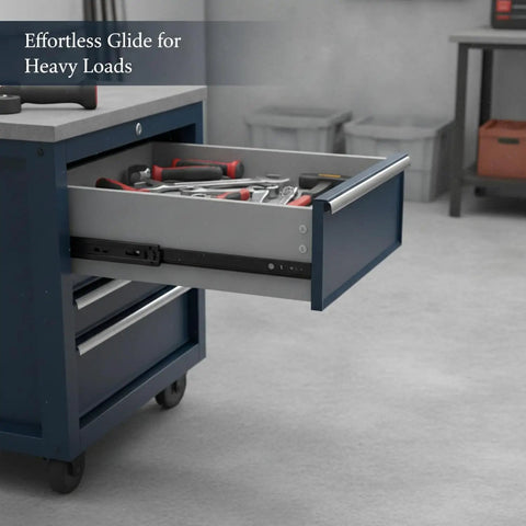 Upgrade Your Kitchen Cabinets And Office Drawers With Black Steel Ball Bearing Slides For Smooth Glide Bottom Mount Hardware showing.