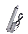 12V DC Linear Actuator 6 Inch Stroke, Beefy Heavy Duty 750N Lift, 165 Lbs Max, IP54 Waterproof, side view.