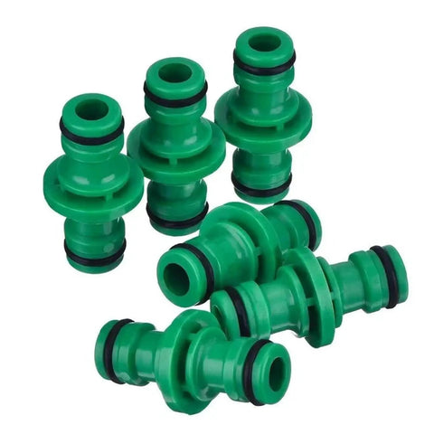 Solid 20 Piece Garden Hose Quick Connector Kit Features Bi-Directional Couplers To Snappy Fix Leaky Pipes And Secure Water Fittings With Tight Seals For Outdoor Sprinklers Without Tools, green plastic connectors