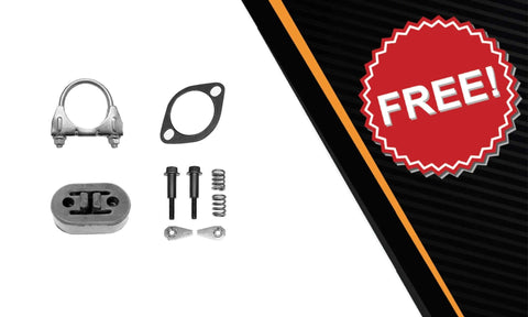 Premium Stainless Steel Exhaust Pipe Kit For 2006 2010 Ford Explorer 4.0L Direct Fit Replacement With All Hardware Gaskets And Clamps Included Heavy Duty Performance hardware set