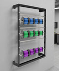 Six Rod Wall Mounted Wire Spool Rack With Adjustable Spacing Built Badass Tough For Garage Or Shop No Sweat Cable Management System.
