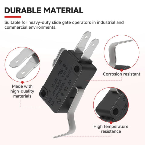 Beefy Replacement Garage Door Opener Limit Switch 23-10041 For LiftMaster Commercial Operators, durable material close-up